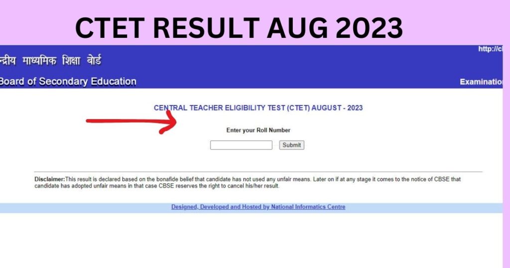 CTET Result 2023