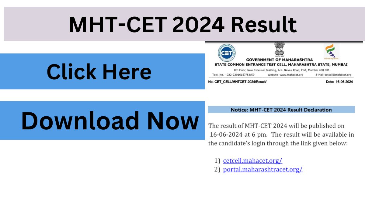 Mht Cet 2024 Result Live Maharashtra Common Entrance Test Result Link